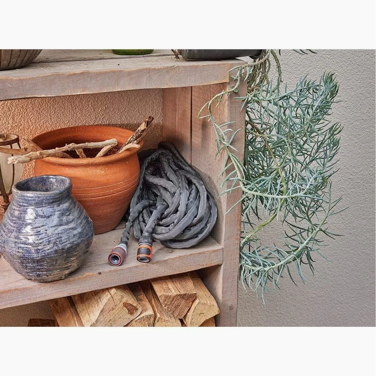 GARDENA Liano Life Textilschlauch Set 25m, leicht, UV- und frostbeständig 4