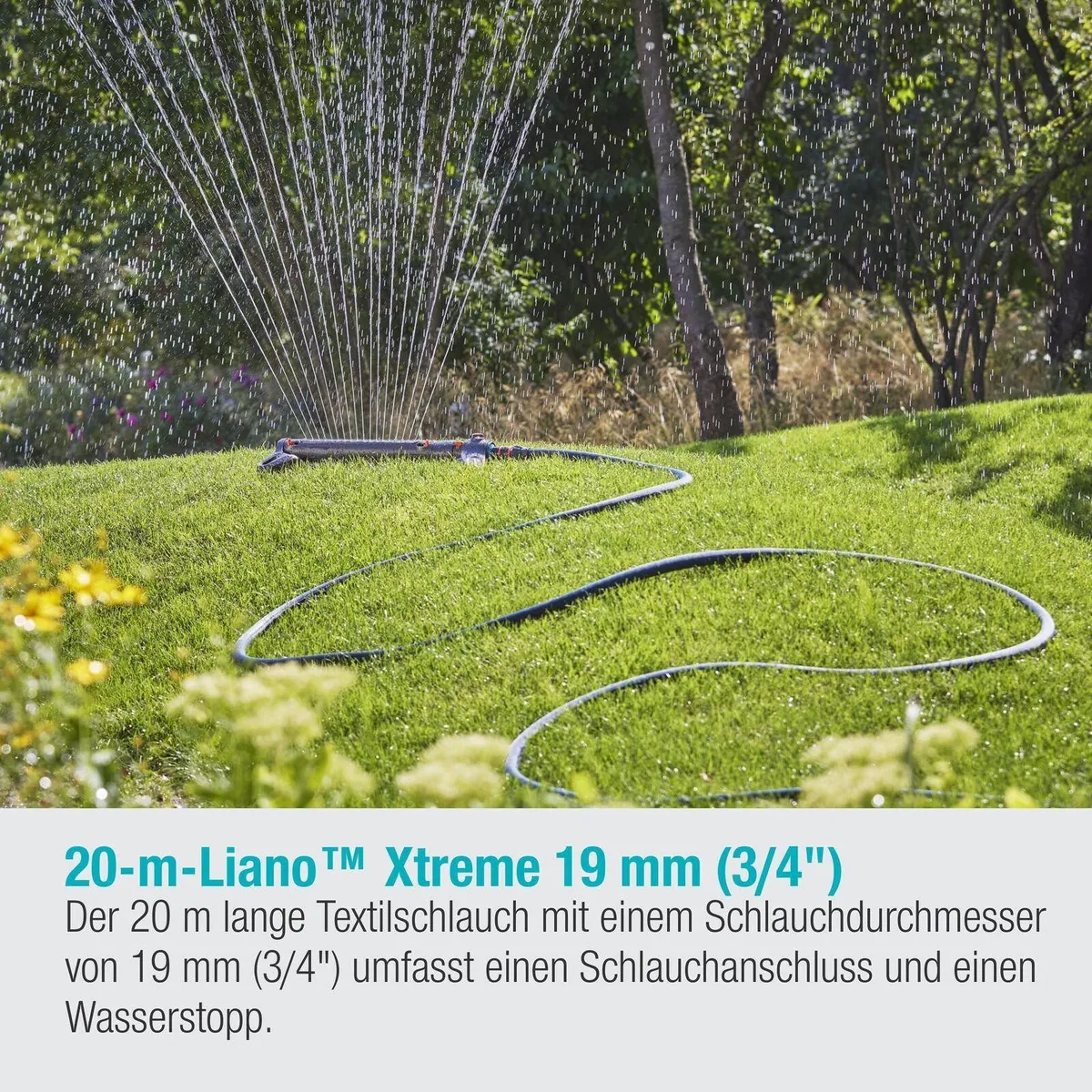 GARDENA Schlauch Liano 20m, robust, UV-beständig, frostgeschützt 4