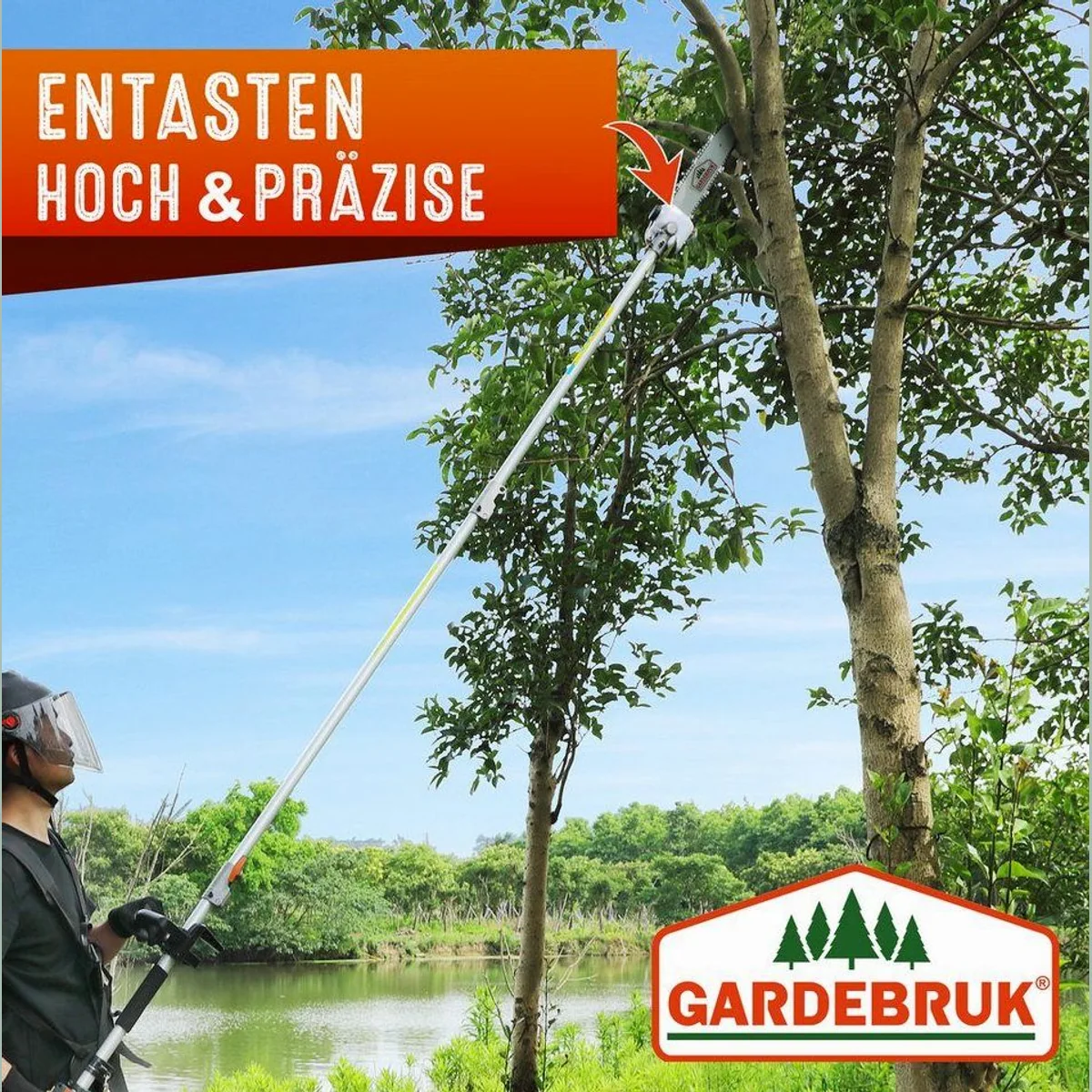 Gardebruk GBMT520 Benzin-Motorsense, 5 in 1 Multitool mit Tragegurt 3