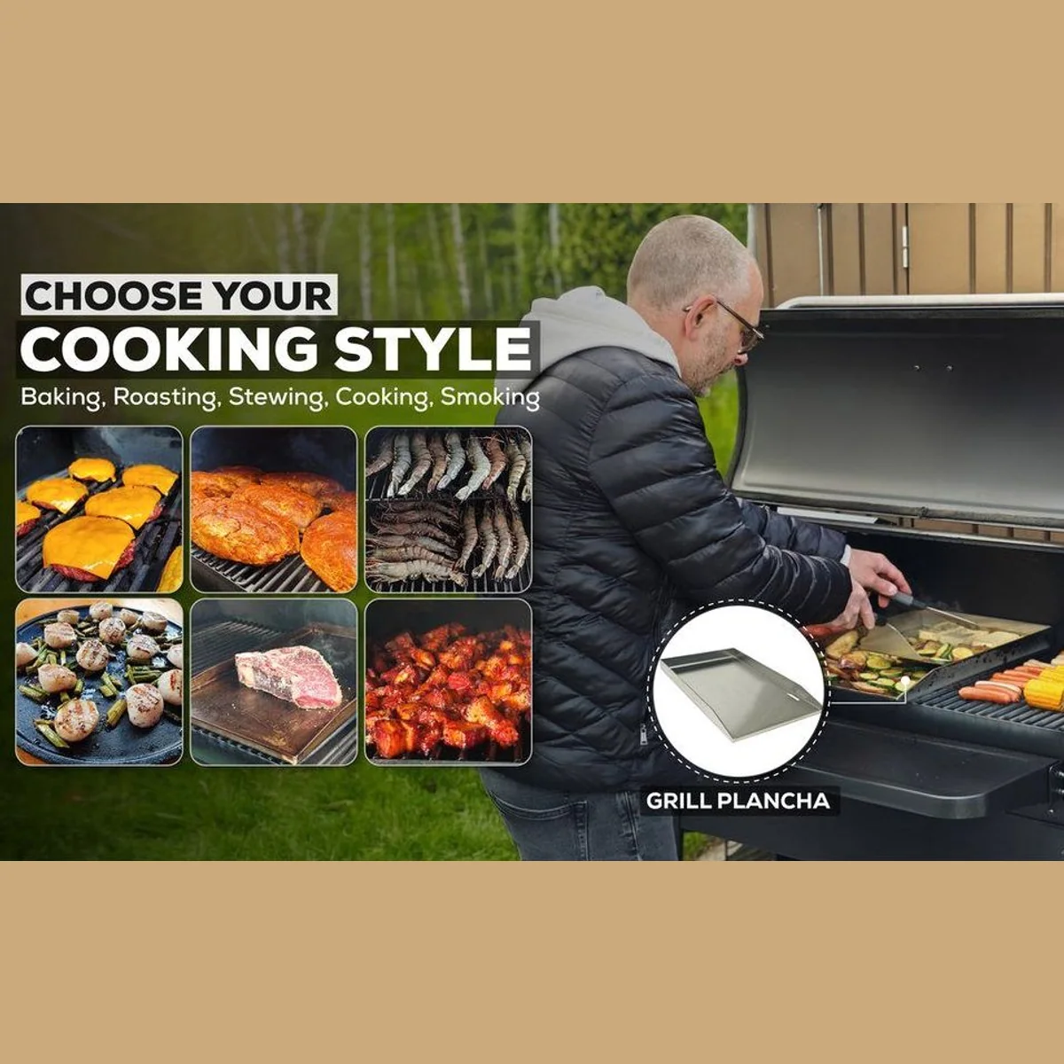 geda grill ODIN 65 Pelletgrill, WLAN-Steuerung, Direct Fire System, 4200 cm² Grillfläche 3
