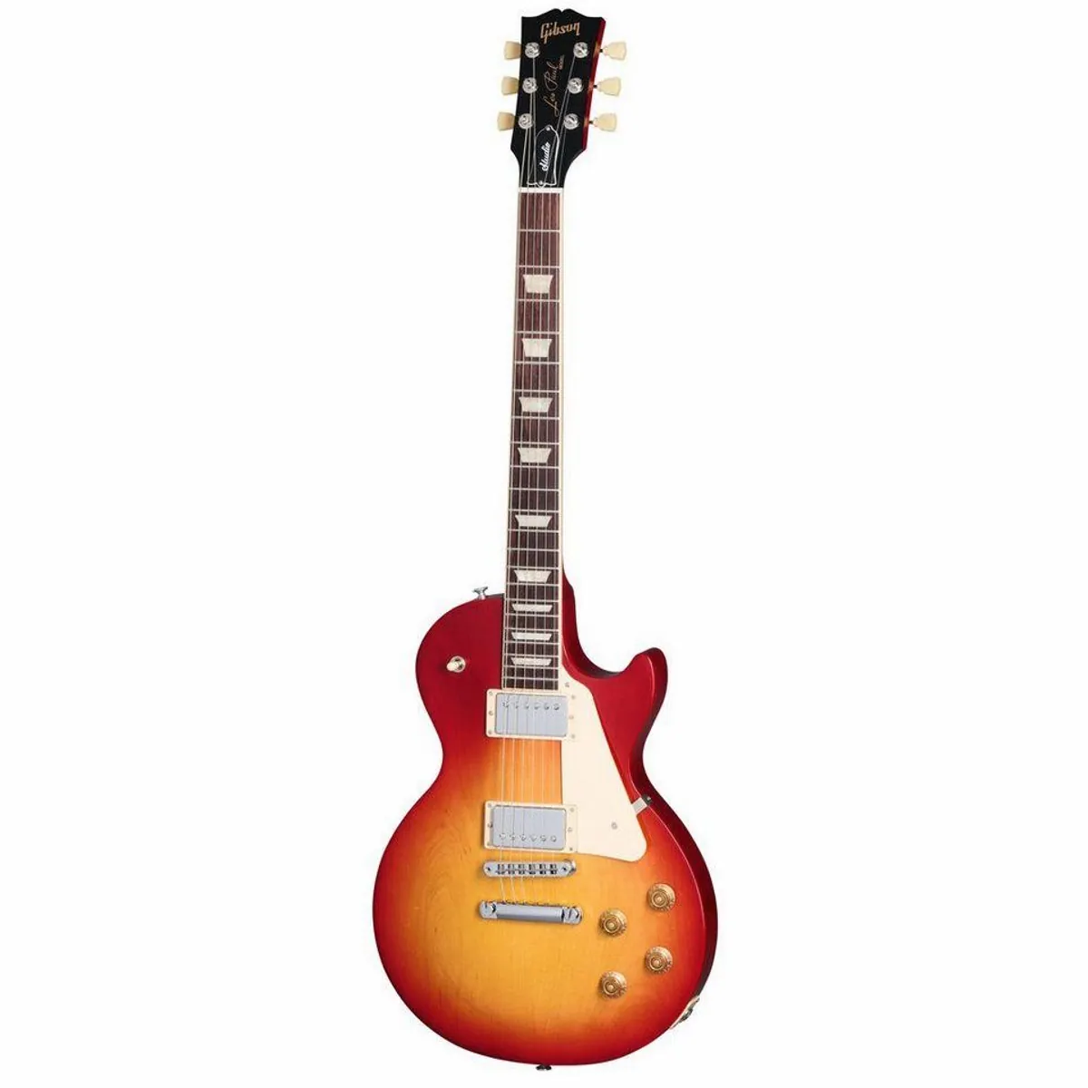 Gibson Les Paul Studio Cherry Sunburst, massiver Mahagonikorpus, zwei Humbucker — E-Gitarre für Profis