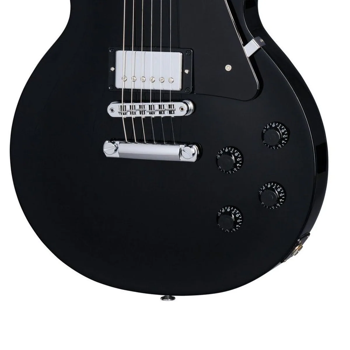 Gibson Les Paul Studio Ebony E-Gitarre, Mahagoni-Korpus, Burstbucker Pro Humbucker 5