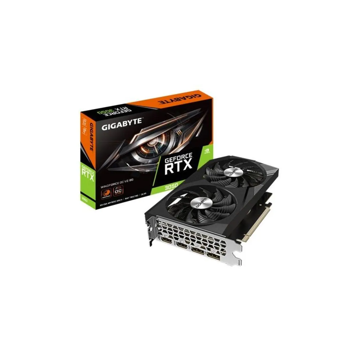 Gigabyte GeForce RTX 3050 WINDFORCE OC V2 8G, hohe Leistung, effiziente Kühlung, 8 GB GDDR6-Speicher