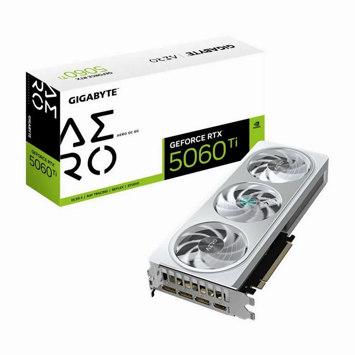 Gigabyte GeForce RTX 5060 Ti AERO OC 8G, hohe Leistung, 8 GB GDDR7, 128 Bit