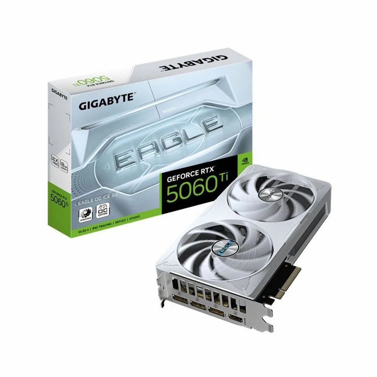 Gigabyte GeForce RTX 5060 Ti EAGLE OC ICE 8G, hohe Leistung, 8 GB GDDR7, optimierte Kühlung