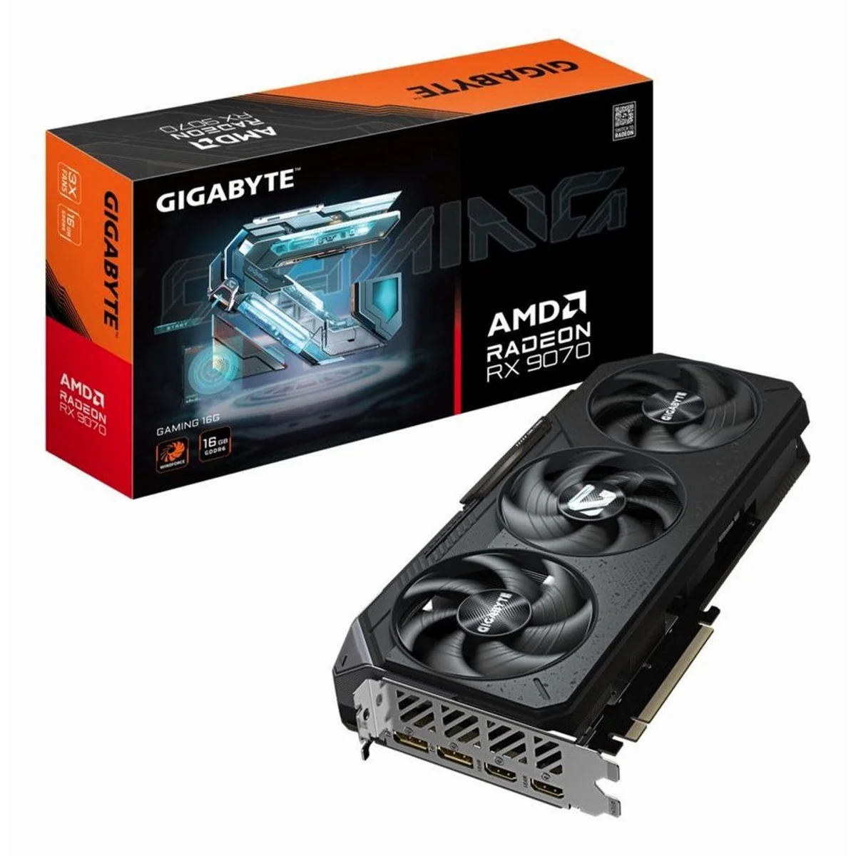 Gigabyte Radeon RX 9070 GAMING 16GB, hohe Leistung, schnelle Grafikverarbeitung, PCI-E 5.0