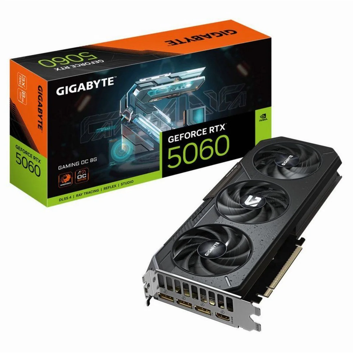 Gigabyte GeForce RTX 5060 GAMING OC 8G, hohe Leistung für Gaming und Grafikbearbeitung