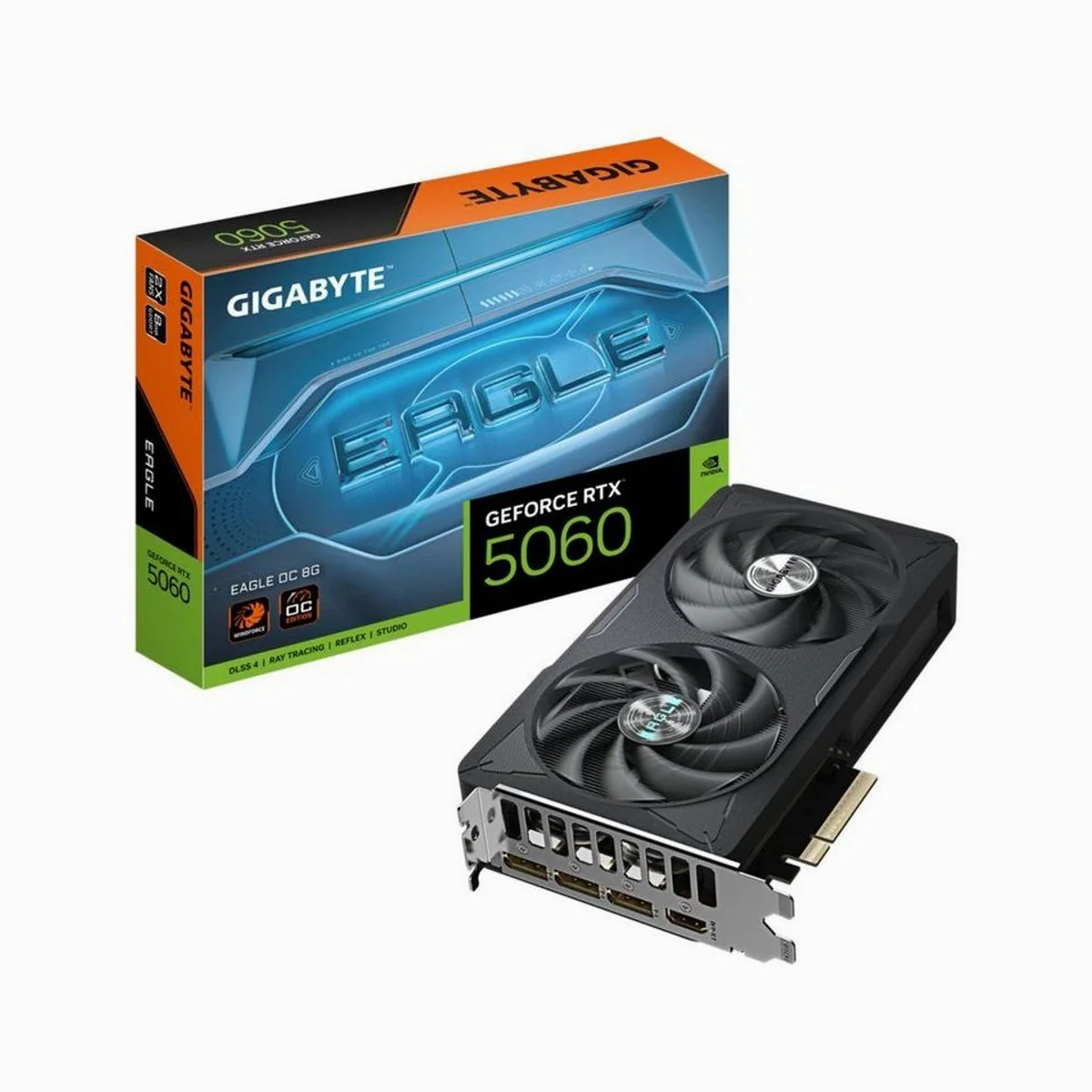 Gigabyte GeForce RTX 5060 EAGLE OC, 8GB GDDR7, PCI-E 5 — hohe Leistung, fortschrittliche Kühlung, effiziente Gaming-Performance