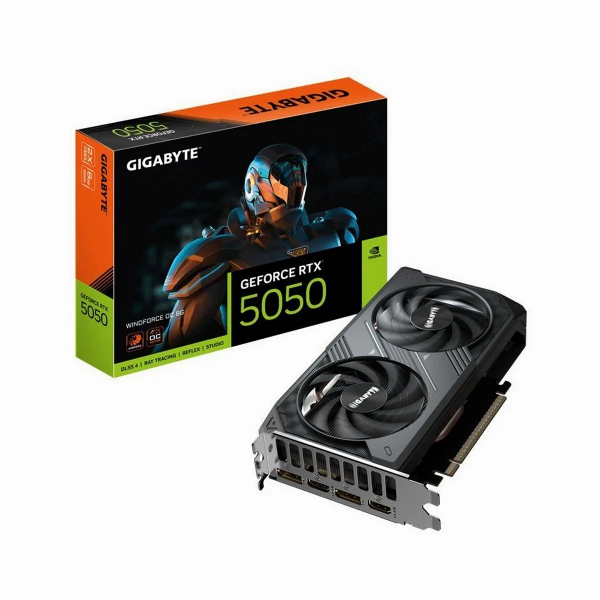 Gigabyte GeForce RTX 5050 WINDFORCE OC, 8GB GDDR6, PCI-Express — hohe Leistung, effizientes Kühlmanagement, vielseitige Einsatzmöglichkeiten