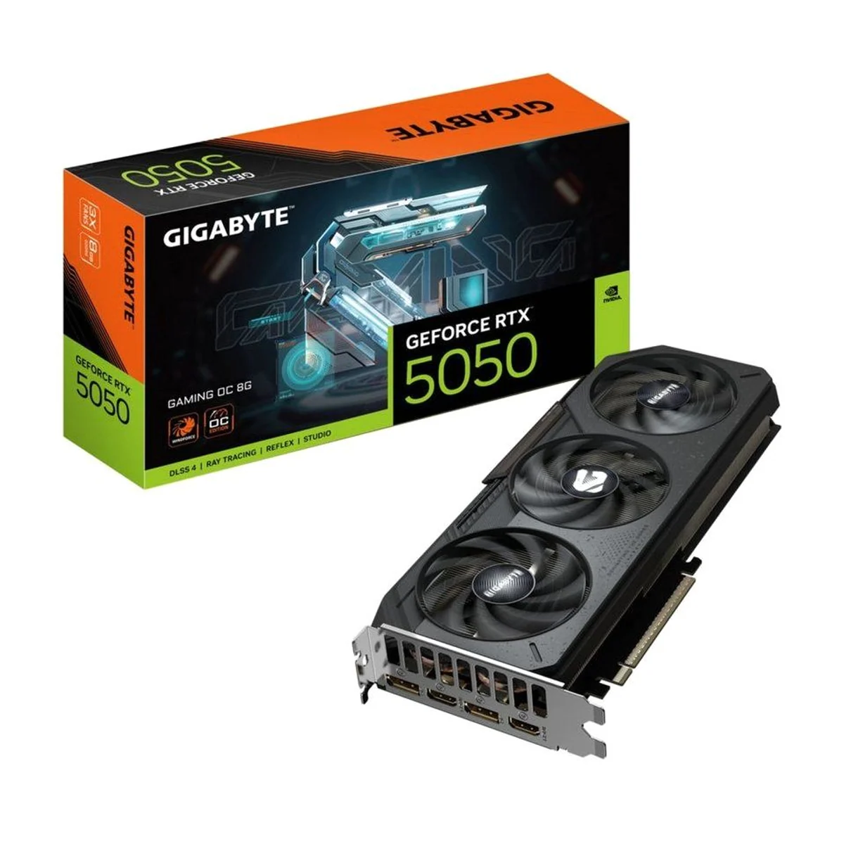 Gigabyte GeForce RTX 5050 GAMING OC 8G, leistungsstarke Grafikkarte für Gaming und kreative Anwendungen