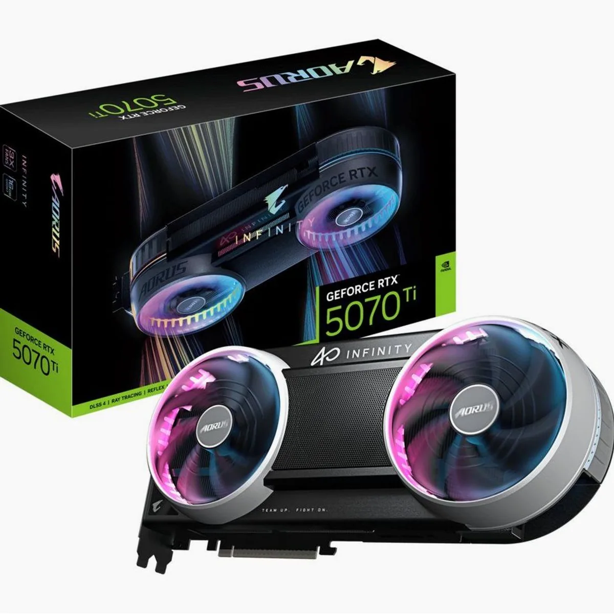 Gigabyte GeForce RTX 5070 Ti AORUS INFINITY 16G, hohe Leistung, DLSS 5, 3x DisplayPort