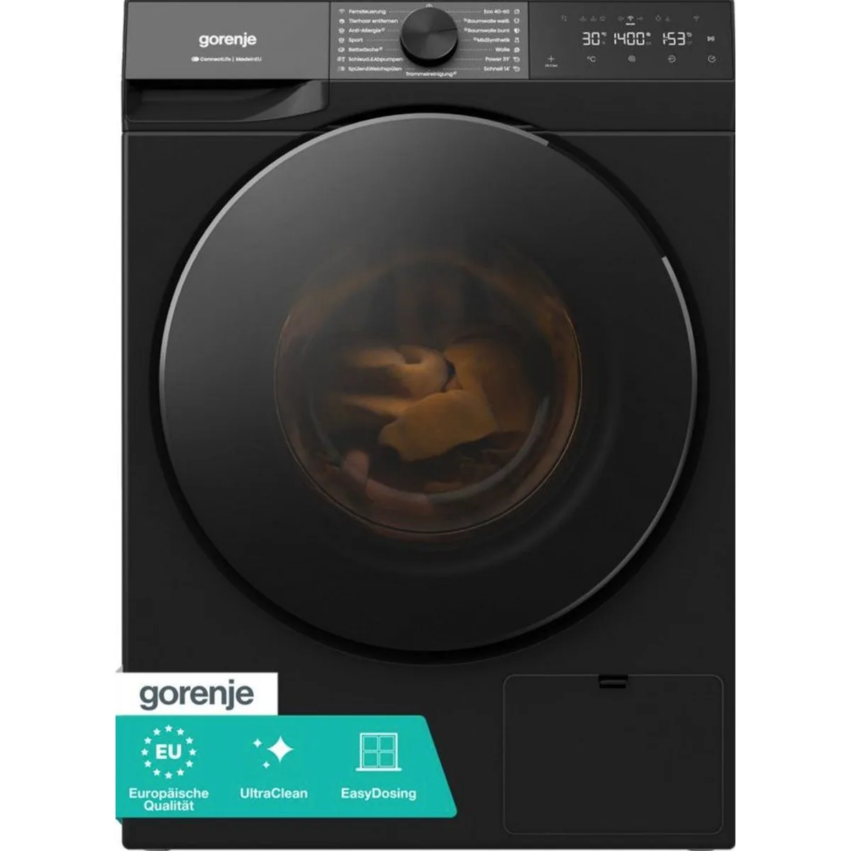 Gorenje Waschmaschine W53G484A3P1B, 8 kg, 1400 U/min, effiziente Energieklasse A