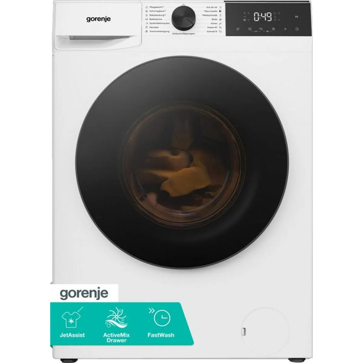 GORENJE Waschmaschine W53G2P84A3P2, 8 kg, 1400 U/min, Inverter PowerDrive Motor