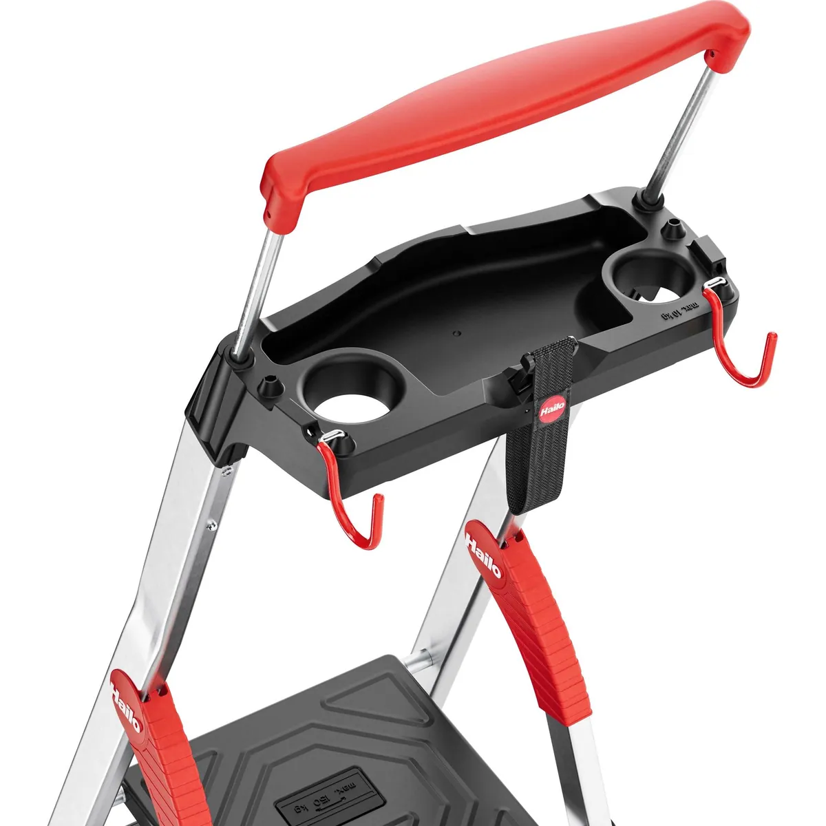 Hailo L100 TopLine Stehleiter, Sicherheitsmerkmale für sicheres Arbeiten 5