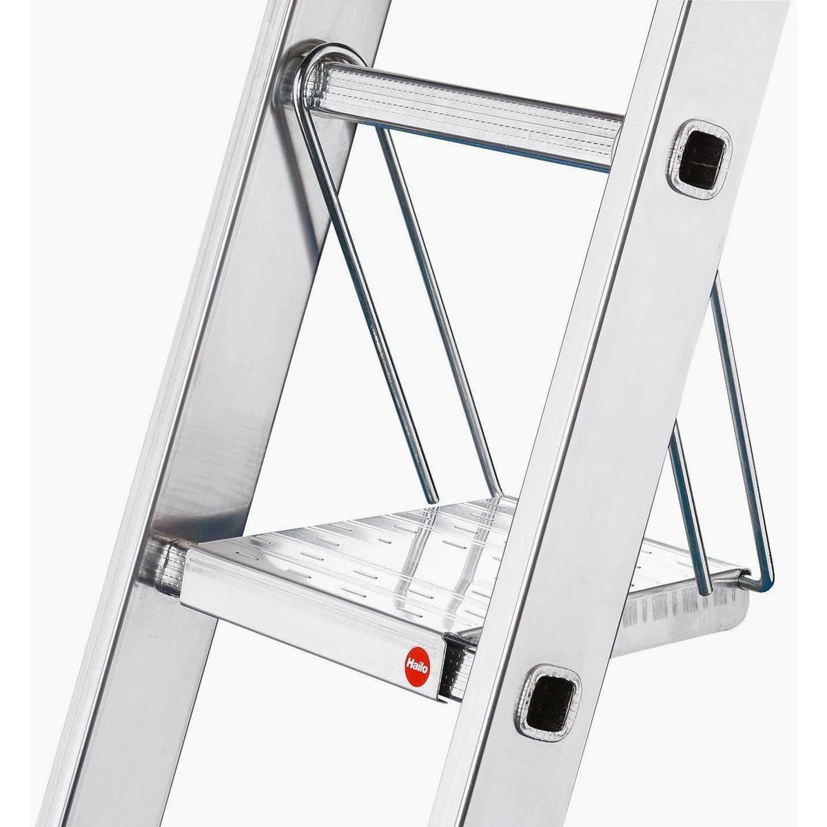 Hailo HobbyStep combi, 3-teilig, vielseitig einsetzbar — 150 kg belastbar, Treppenverstellung, Einhängetritt 5