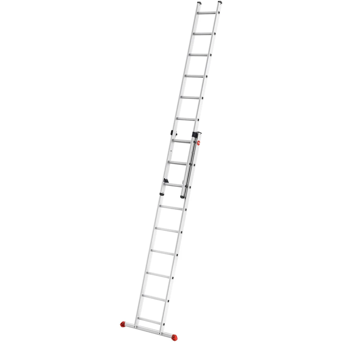 Hailo S80 ProfiStep duo, 2-teilige Alu-Schiebeleiter, höhenverstellbar und stabil 2