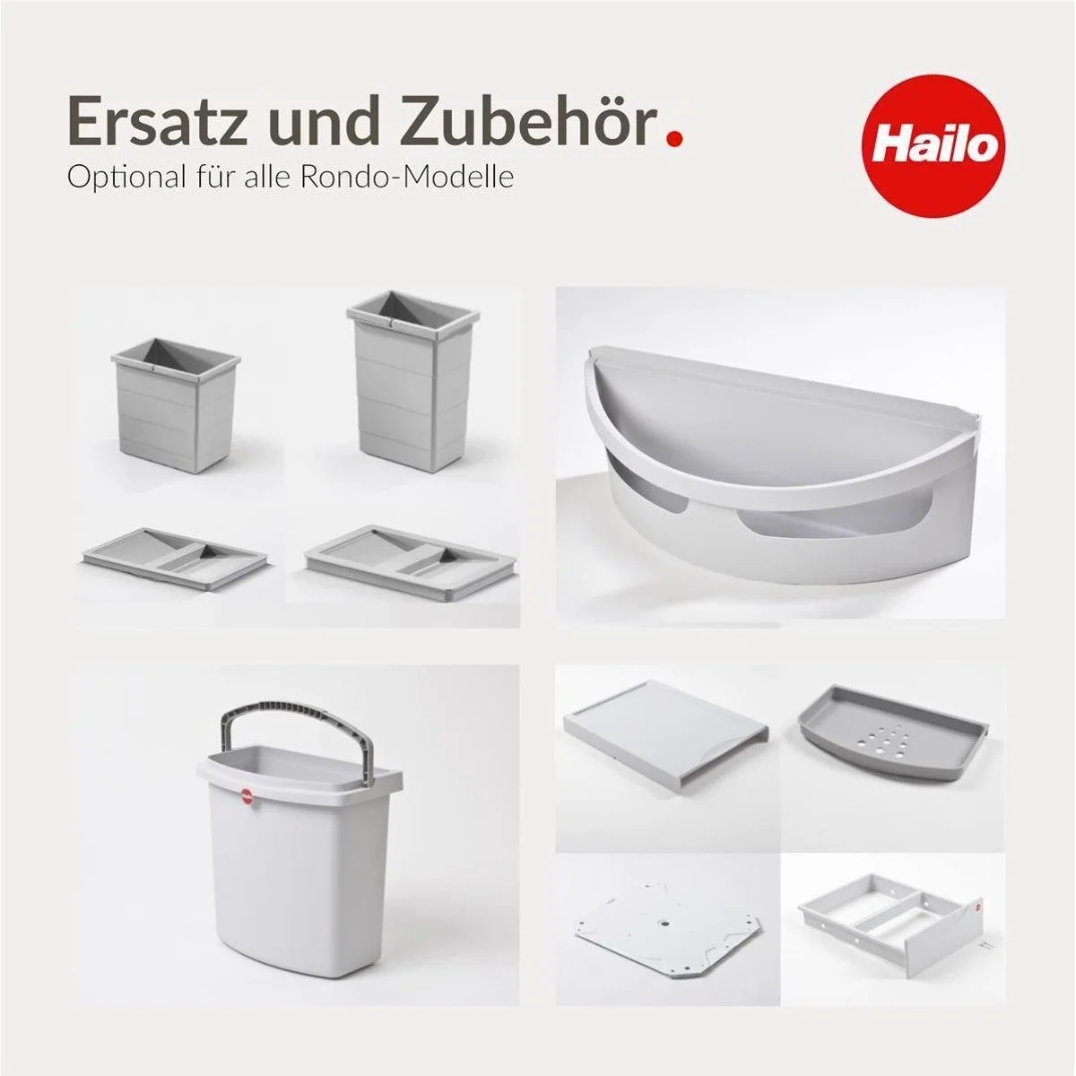 Hailo Rondo 3645121, 2-fach Mülltrennung, 2x18 Liter – platzsparend und funktional 5