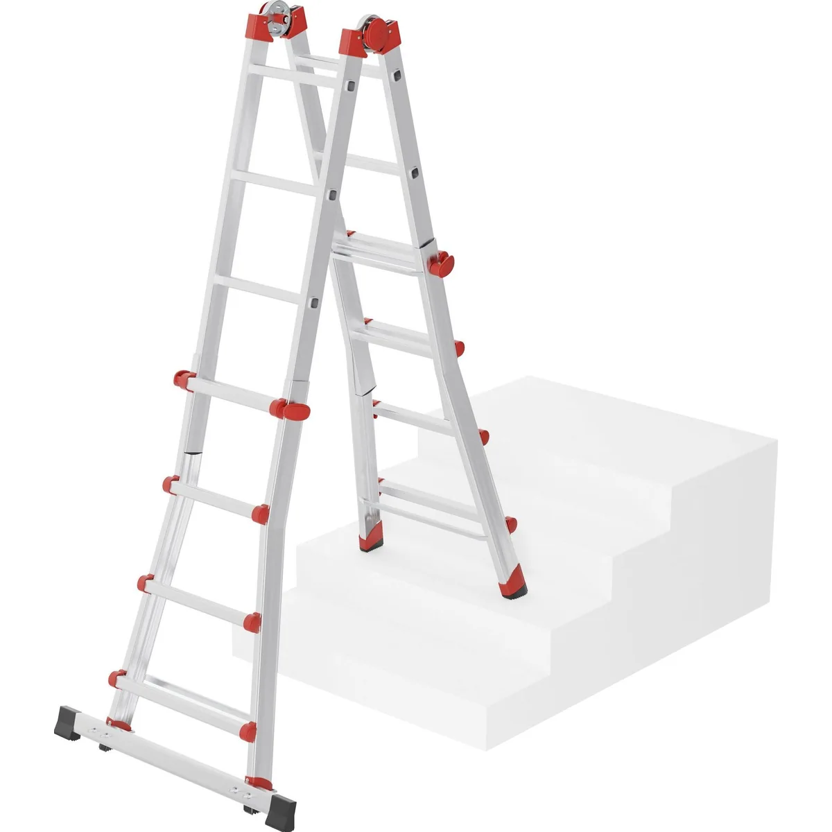 Hailo Vielzweckleiter M80, Aluminium, vielseitig einsetzbar