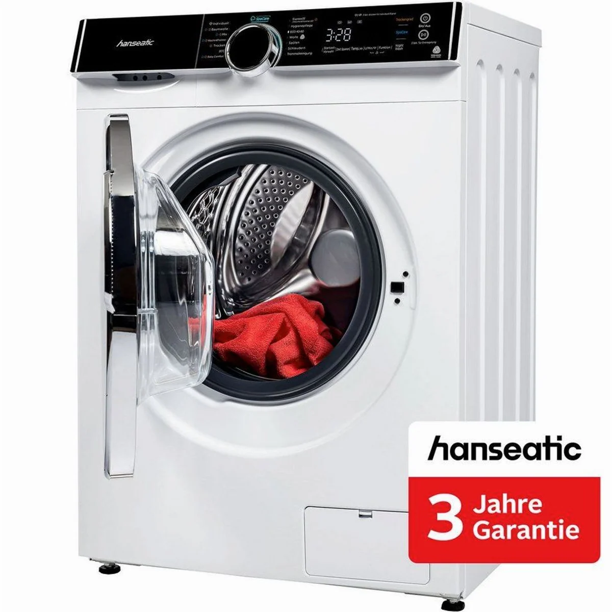 Hanseatic Waschtrockner HWDK86AD, 8 kg Wasch- & 6 kg Trockenleistung, 1400 U/min