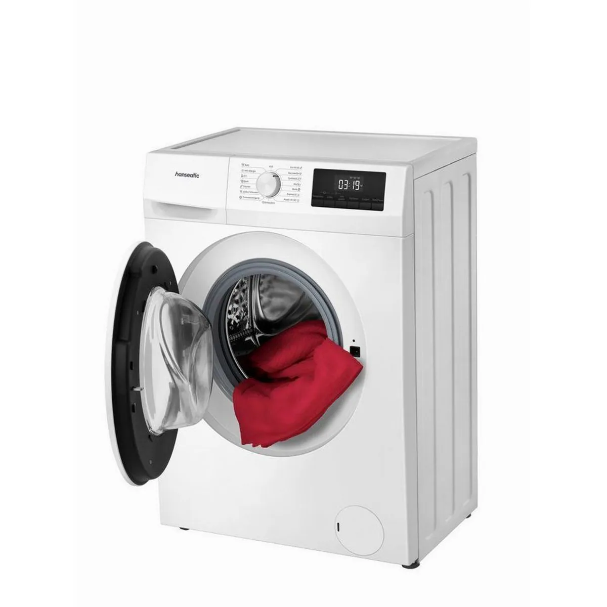 Hanseatic WME7A4 Waschmaschine, 7 kg, 1400 U/min — Energieeffizienz A, Aqua Stop, kompakte Maße 3