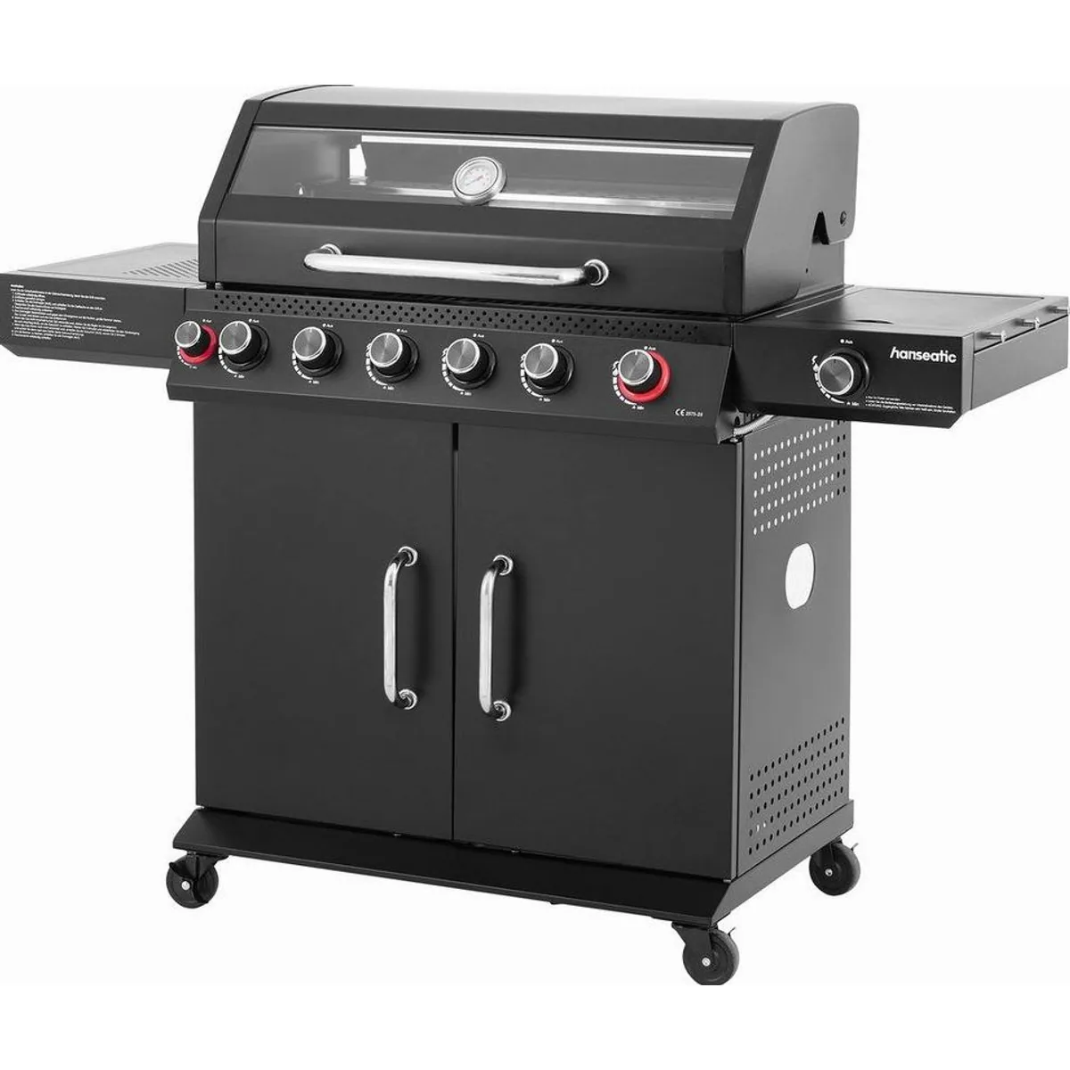 Hanseatic Gasgrill 6+2 Memphis Black Plus, hochwertige Verarbeitung und 3 Jahre Garantie 2