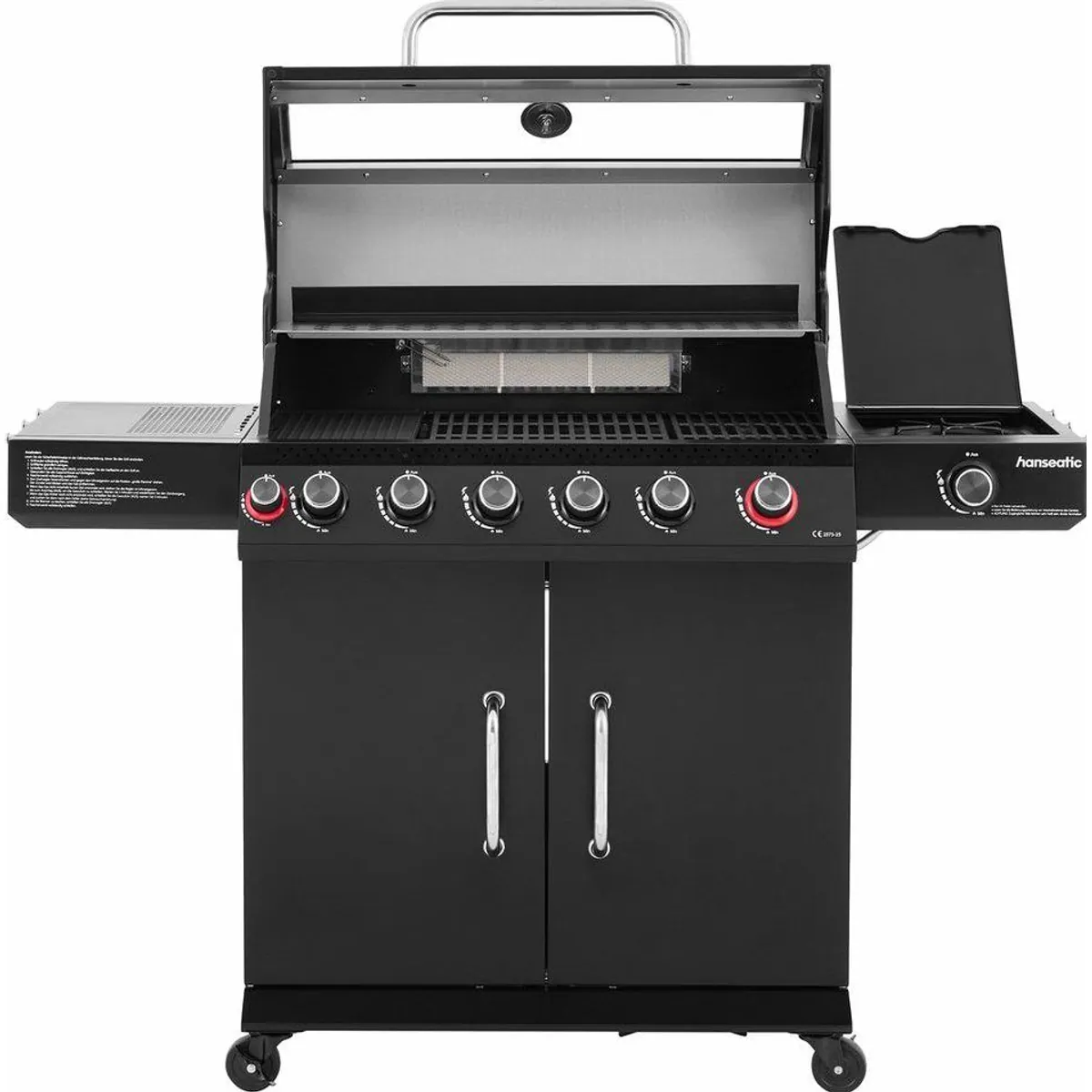 Hanseatic Gasgrill 6+2 Memphis Black Plus, hochwertige Verarbeitung und 3 Jahre Garantie 4