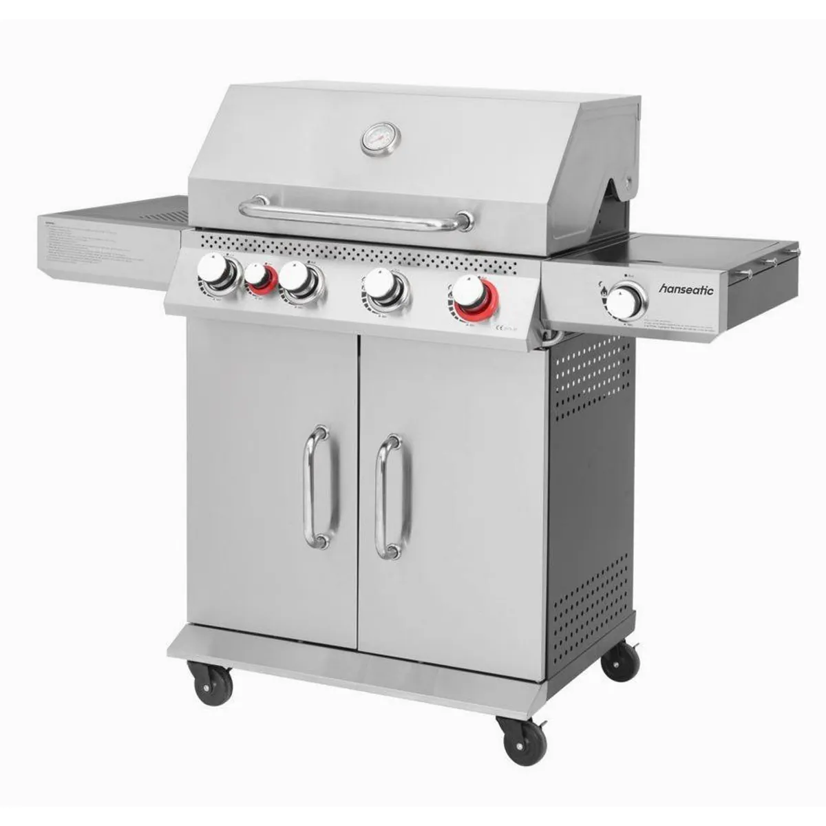 Hanseatic Gasgrill Memphis, 6 Brenner, 19 kW Gesamtleistung, einfache Reinigung 2
