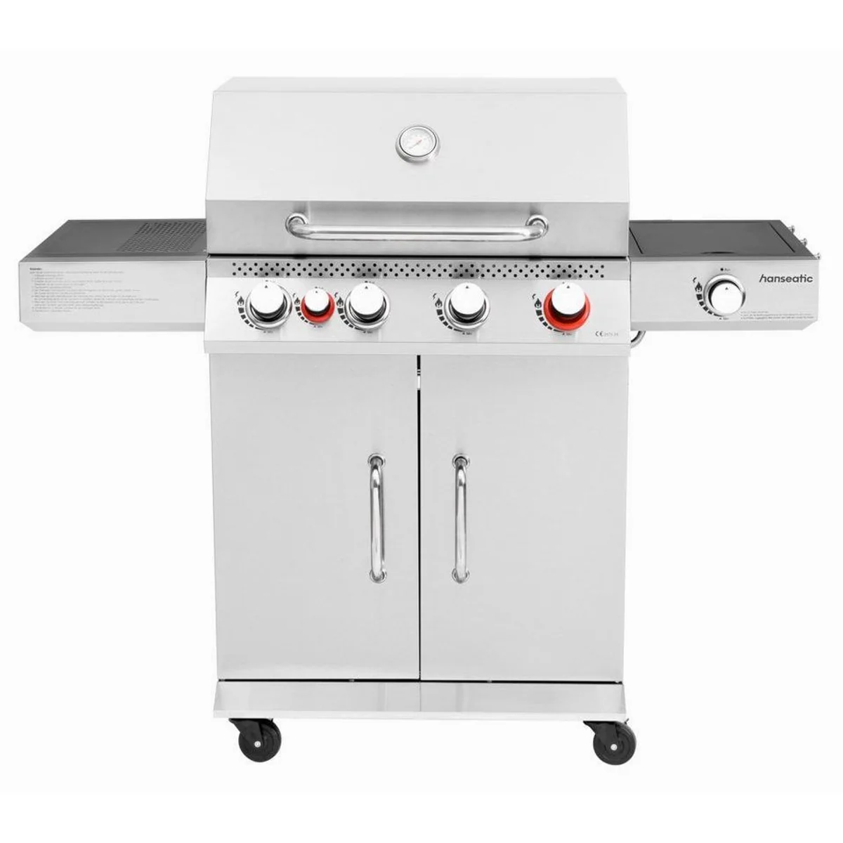 Hanseatic Gasgrill Memphis, 6 Brenner, 19 kW Gesamtleistung, einfache Reinigung 3