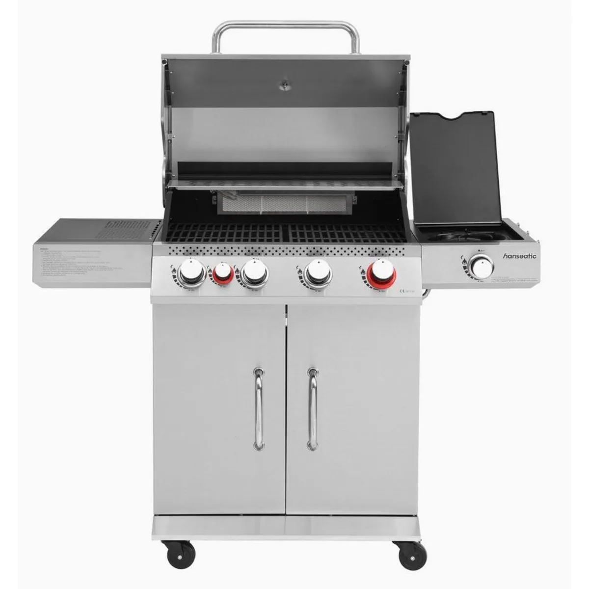 Hanseatic Gasgrill Memphis, 6 Brenner, 19 kW Gesamtleistung, einfache Reinigung 4