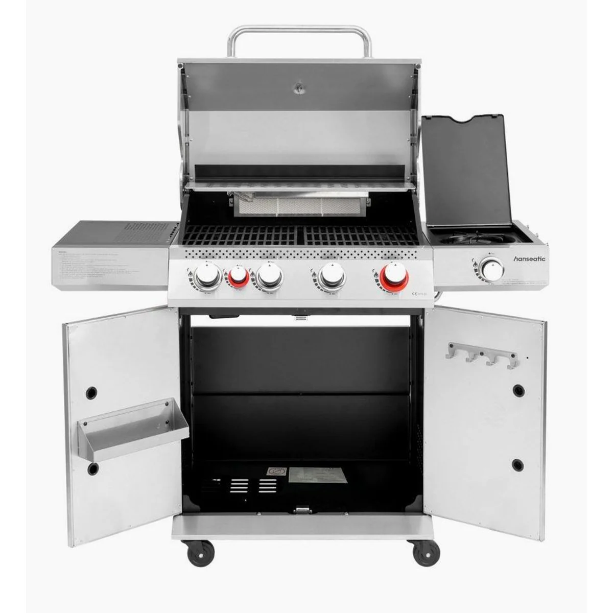 Hanseatic Gasgrill Memphis, 6 Brenner, 19 kW Gesamtleistung, einfache Reinigung 5