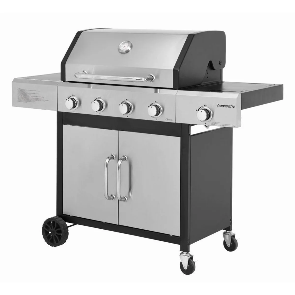 Hanseatic Gasgrill Rockford, 4 Brenner + Seitenbrenner, 14,5 kW Gesamtleistung 2
