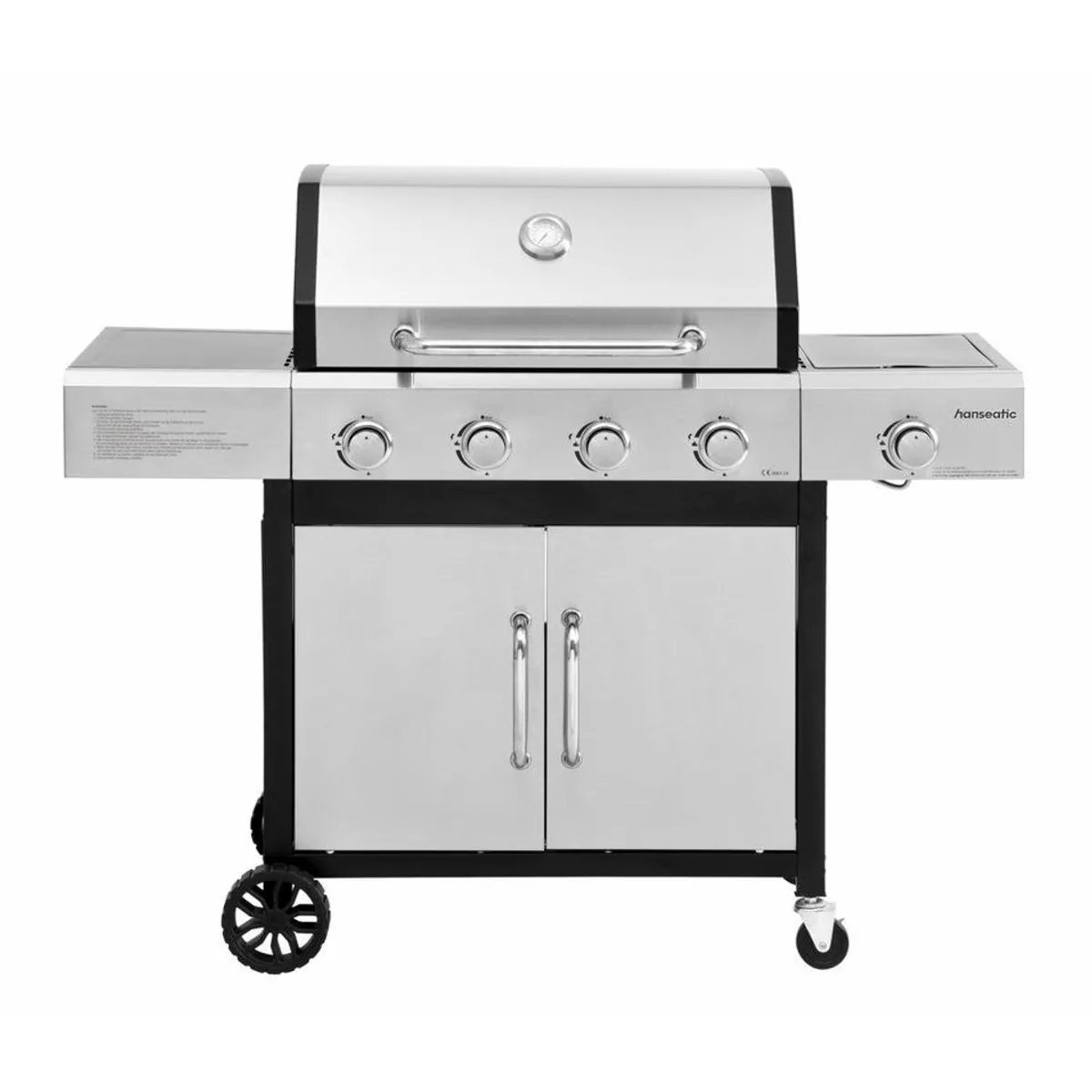 Hanseatic Gasgrill Rockford, 4 Brenner + Seitenbrenner, 14,5 kW Gesamtleistung 3