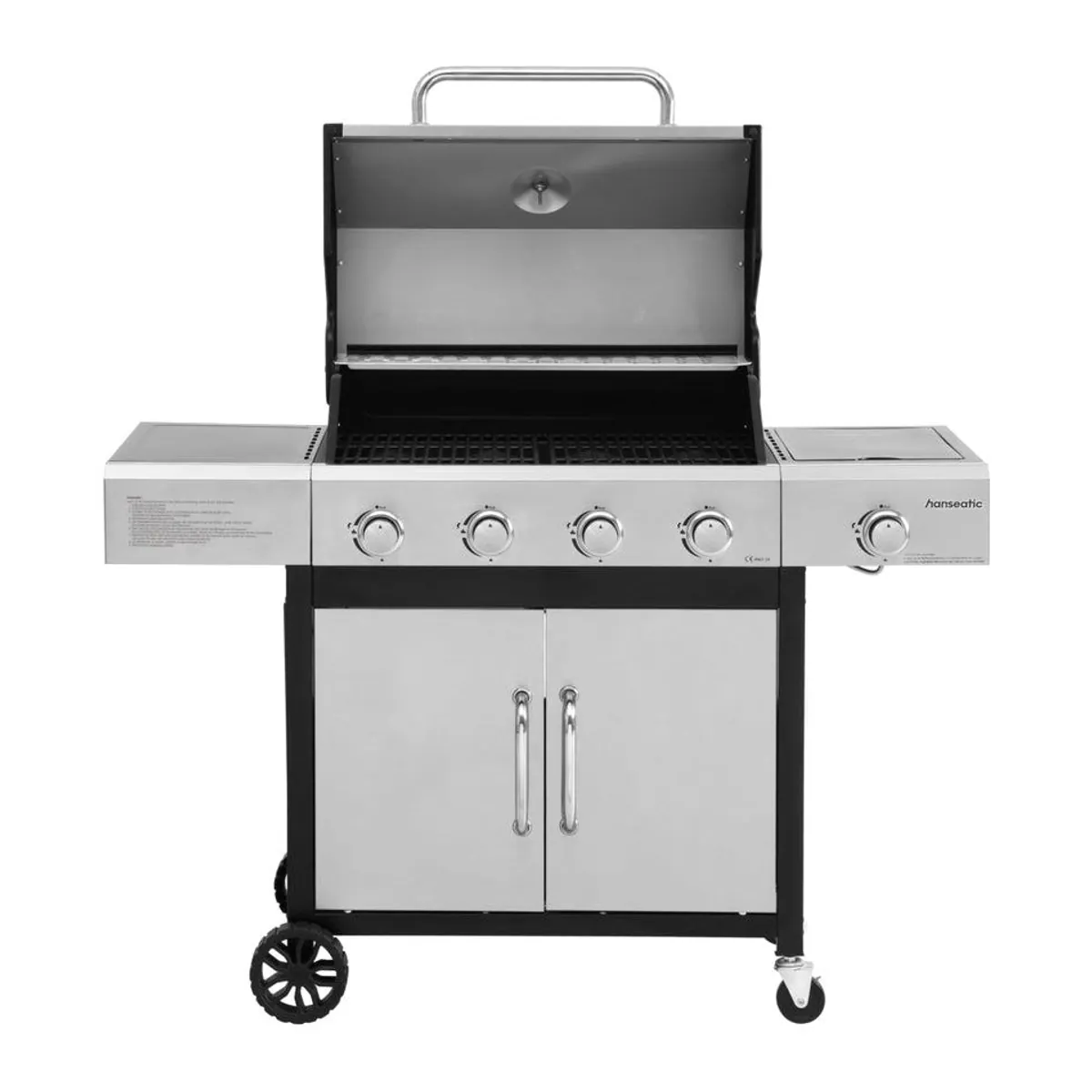 Hanseatic Gasgrill Rockford, 4 Brenner + Seitenbrenner, 14,5 kW Gesamtleistung 4