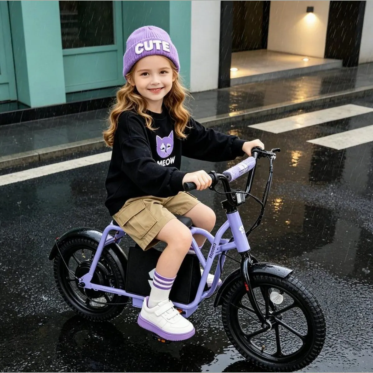 HILAND E-Bike Kinder-Elektromotorrad, 250W Motor, 15 Meilen Reichweite, 6 Farben 4