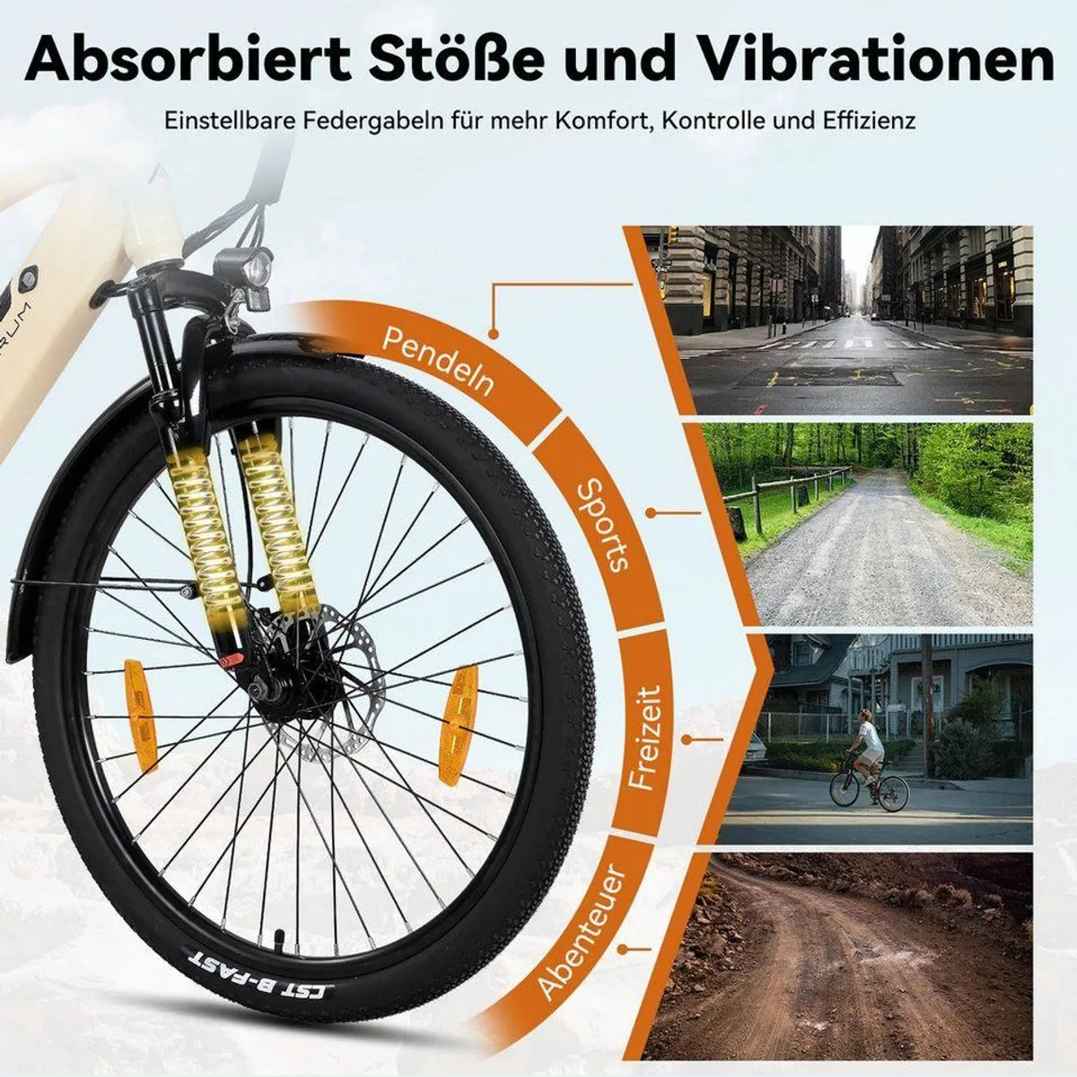 HILAND E-Mountainbike 26", Shimano-Schaltung, 374,4 Wh Akku — robust, leistungsstark, vielseitig 3