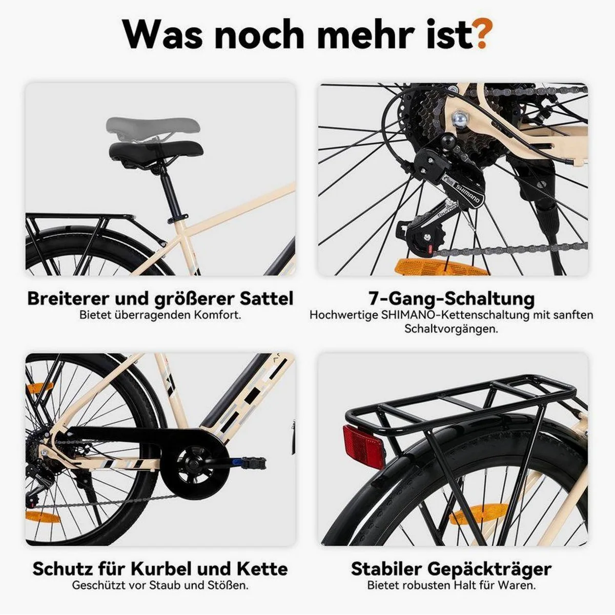 HILAND E-Mountainbike 26", Shimano-Schaltung, 374,4 Wh Akku — robust, leistungsstark, vielseitig 5