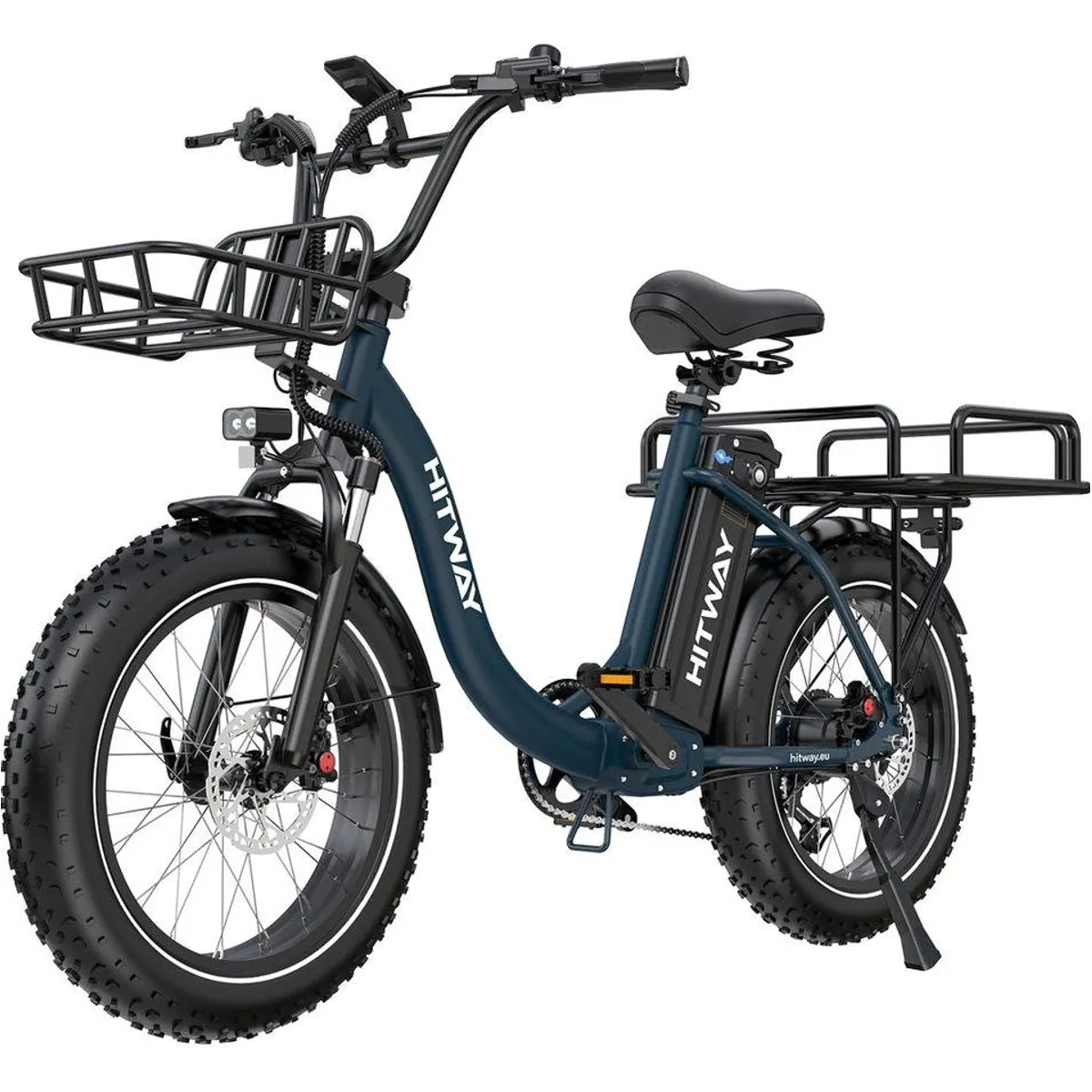 HITWAY BK6S PLUS E-Lastenrad, 160 km Reichweite, 250 W Motor, 2 Körbe