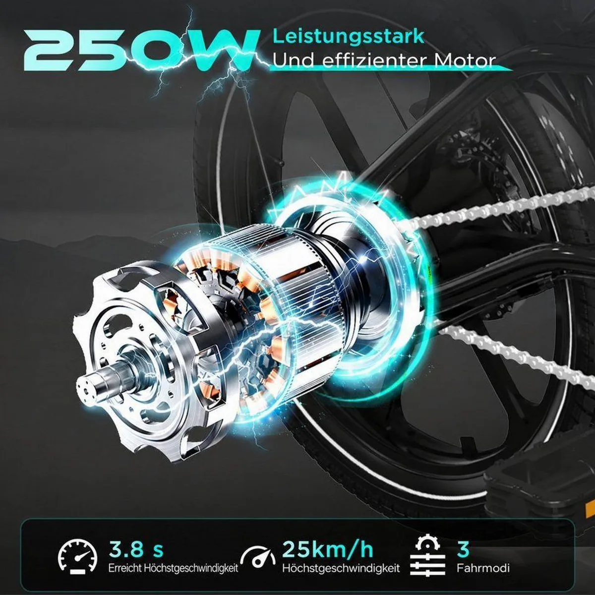 HITWAY BK35S E-Bike Faltrad, leicht & faltbar, 70 km Reichweite 2