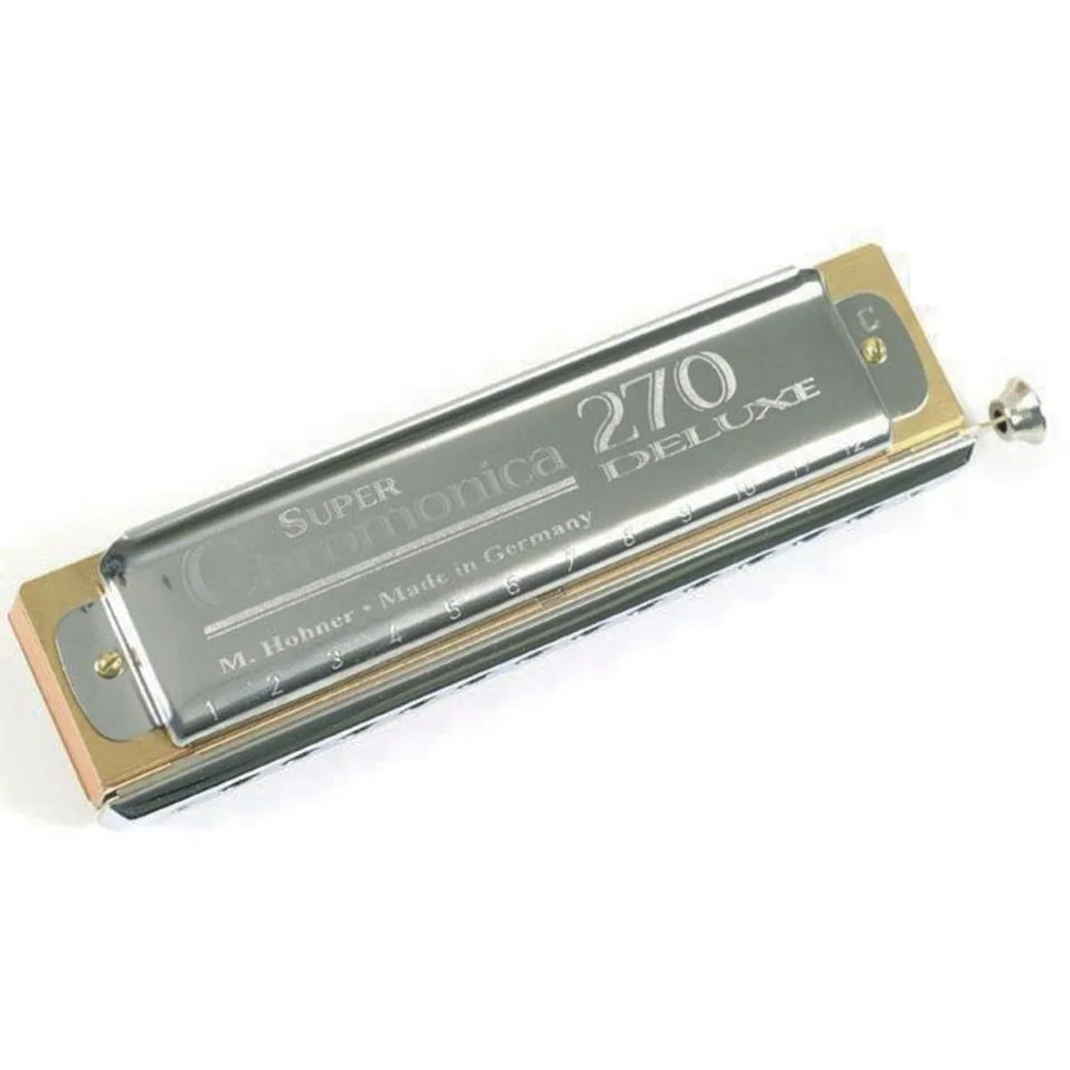 Hohner Chromonica Deluxe 270/48, 48 Stimmzungen, Messing-Stimmplatten, Birnbaum-Kanzellenkörper