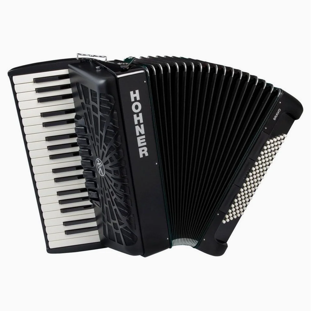 Hohner Bravo III 96, 37 Melodietasten, Silent-Key-Funktion — ideal für Einsteiger und Fortgeschrittene