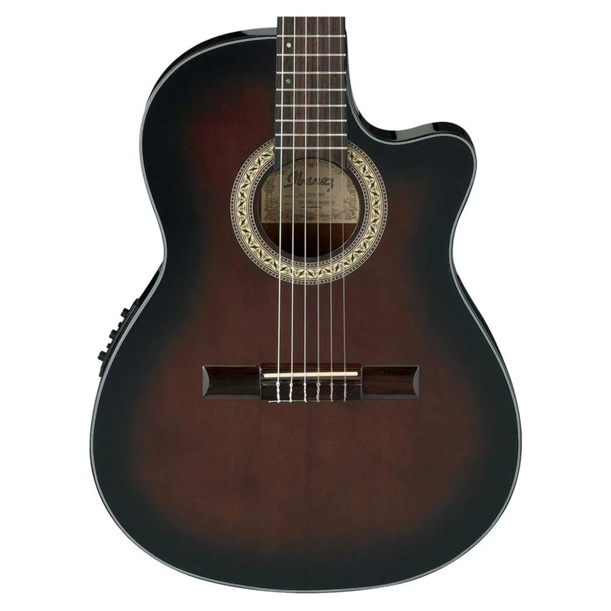 Ibanez GA35TCE-DVS Thinline-Konzertgitarre, flacher Korpus, Cutaway, integrierte Elektronik 3