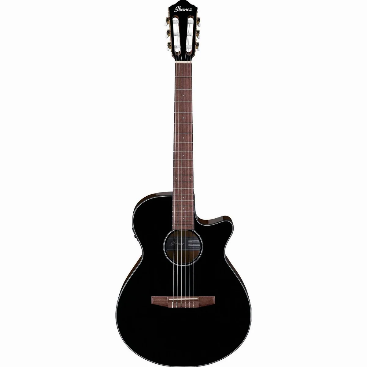 Ibanez AEG50N BK Konzertgitarre, elektroakustisch, 648 mm Mensur, Walnussgriffbrett