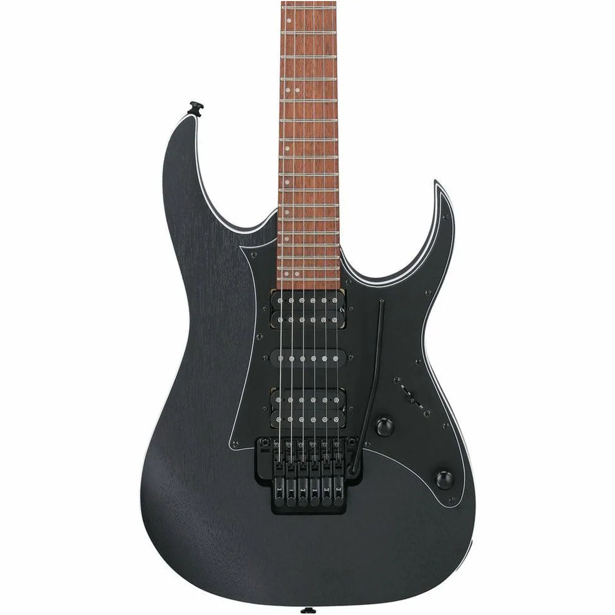 Ibanez RG450B-WK Weathered Black, kraftvoller Sound, hoher Spielkomfort, vielseitige Pickup-Konfiguration 3