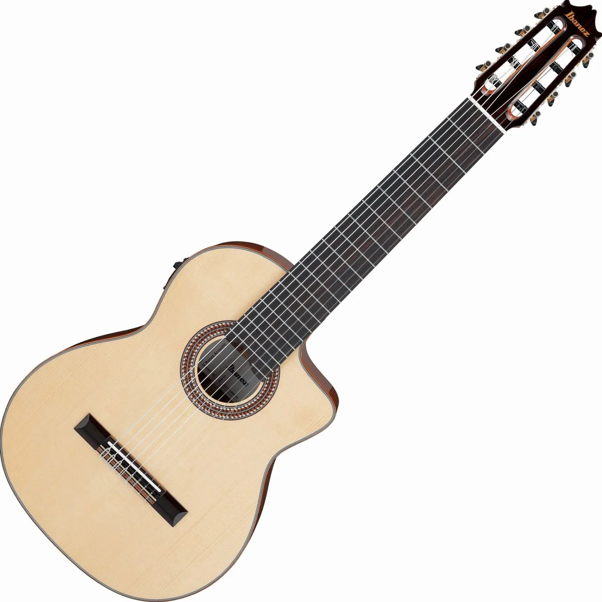 Ibanez GA3008CE-NT 8-String Konzertgitarre, erweiterter Klang, Cutaway, Elektronik