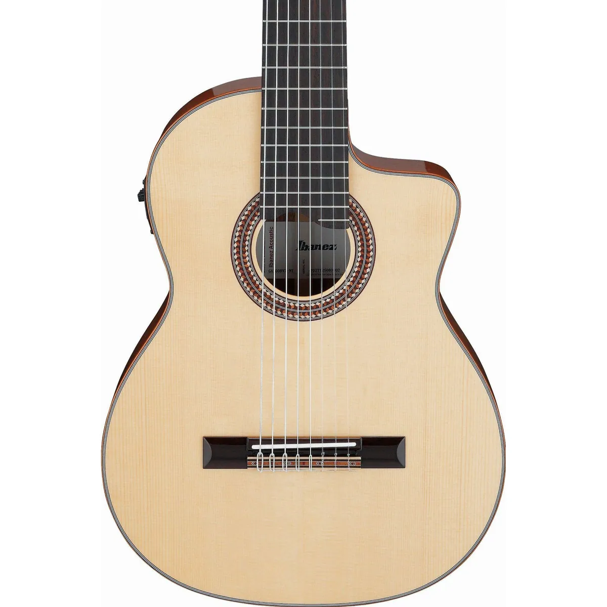 Ibanez GA3008CE-NT 8-String Konzertgitarre, erweiterter Klang, Cutaway, Elektronik 4