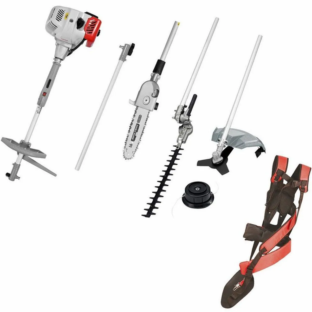 ikra GmbH Garten-Multifunktionsgerät IBKH 52-1, 4-in-1 System, kraftvoll und vielseitig