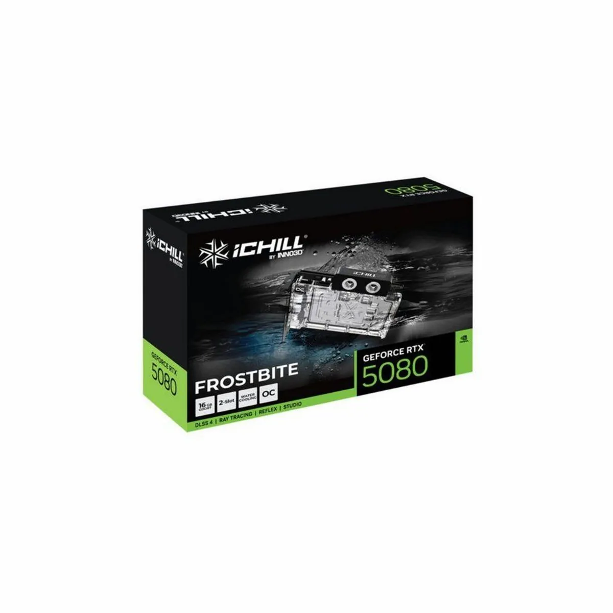 Inno3D GeForce RTX 5080 FROSTBITE Grafikkarte, hohe Leistung, fortschrittliche Kühlung, optimierte Gaming-Performance 3