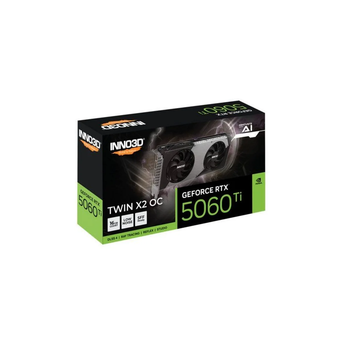 Inno3D GeForce RTX 5060 Ti TWIN X2 OC, leistungsstarke Grafikkarte, optimale Kühlung, hohe Bildqualität 2