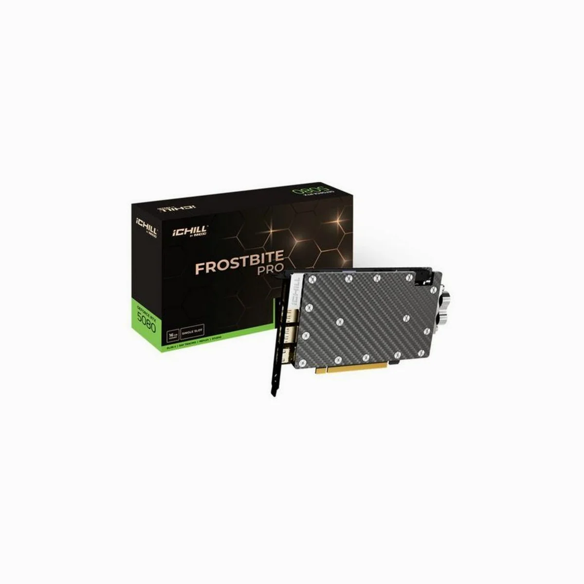 Inno3D GeForce RTX 5080 Frostbite Pro, hohe Leistung, effiziente Kühlung, modernes Design