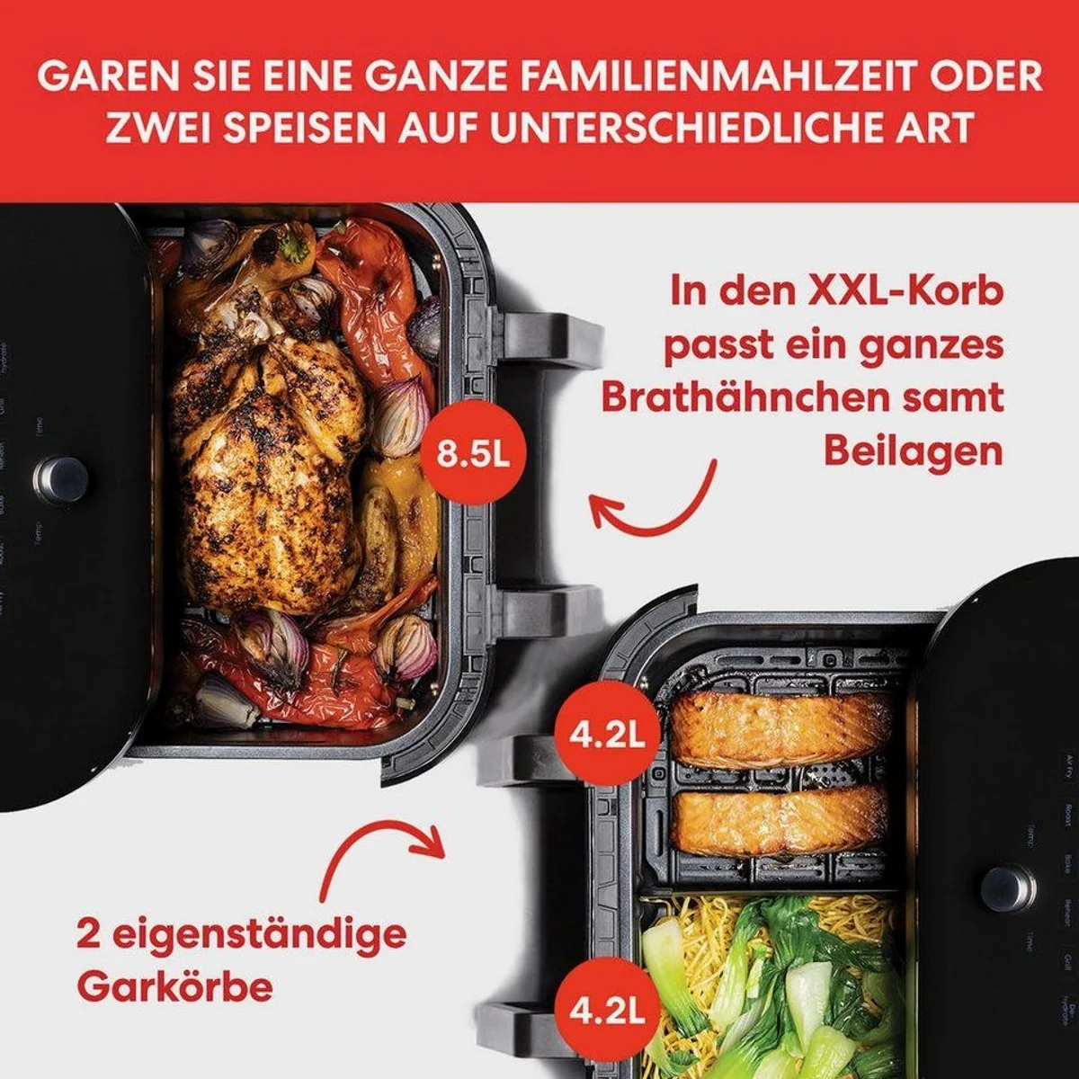 Instant Pot Vortex Plus VersaZone Airfryer, 8in1 mit XXL-Korb – vielseitig, leistungsstark, benutzerfreundlich 4
